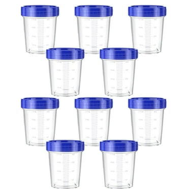 Clearance! Shiogb 120ml Salad Dressing Container 10Pc, Storage Rack, 4 Ounce Dressing Container Leak Proof Seasoning Container with Lid Reusable Screw Lid Plastic Container