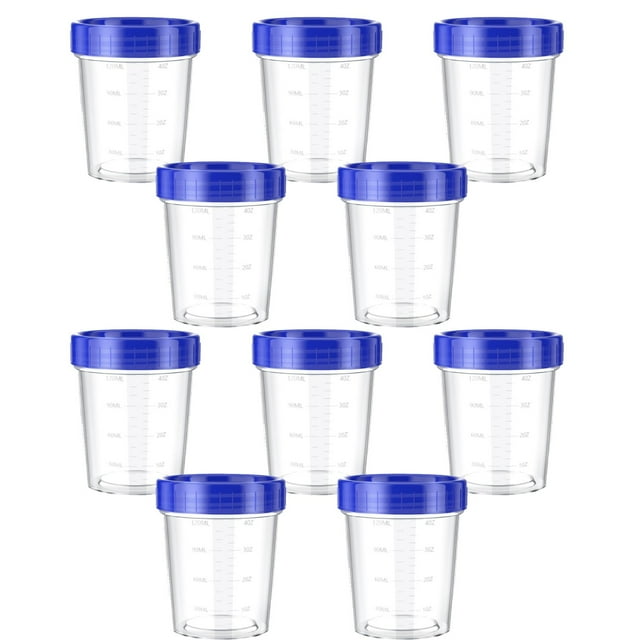Liquidation! Shiogb Contenant de Vinaigrette 120 ml 10 Pcs, Étagère de Rangement, Contenant de Vinaigrette 4 Onces Étanche Contenant d'Assaisonnement avec Couvercle Réutilisable Couvercle à Vis Contenant en Plastique