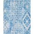 thumbnail image 3 of Unique Loom Malasana Basilica Rug Blue/Beige 8' x 10' Rectangle Geometric Modern Perfect For Living Room Bed Room Dining Room Office, 3 of 8