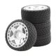thumbnail image 3 of Juego de 4 ruedas y neumáticos RC para coche de orugas RC, conjunto de neumáticos resistentes de simulación RC blanco, 3 of 9