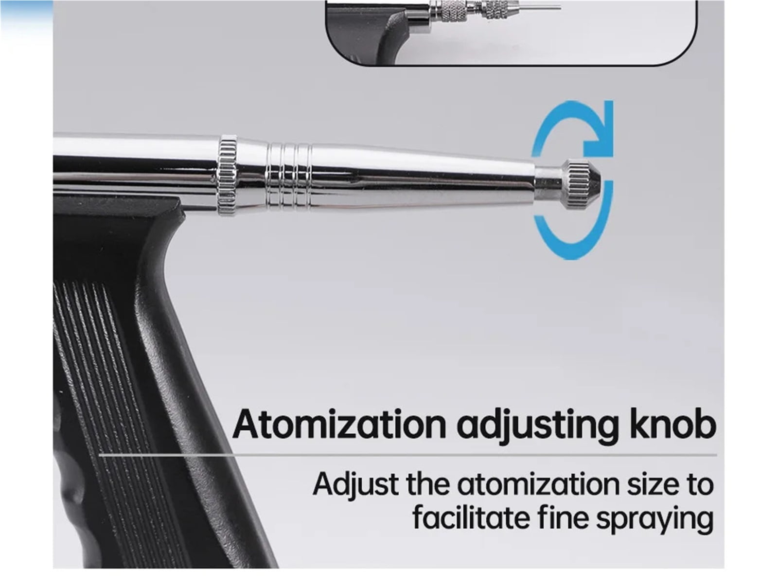Professional Airbrush Kit 0.3/0.5/0.8mm Nozzle Needle Accessories Suitable for Nail Art Tattoo Car Model Spray Painting ,Easy to Clean