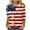 Blue, variant on Zedker AmericanIndependence Day T Shirts for Women 2026 Shirts Patriotic Short Sleeve Usa Flag Shirt 4th Of July Floral Print Casual Tops Blue Size S-XXXXXL