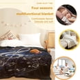 thumbnail image 3 of Music Note Blanket , Music Decor Comfortable Warm Blanket, Light Weight Cozy Plush Blanket ,for All Season Living Room Bedroom Couch 80"x60", 3 of 6