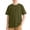 Army Green, variant on Boys T-Shirts Tee, Solid Color 100%Cotton Short Sleeve Crew Neck Casual Tops for Kids Light Blue Size 4