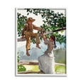 thumbnail image 2 of Stupell Industries Children Playing Climbing Tree Traditional Clothing Painting White Framed Art Print Wall Art, Design by Lettered and Lined, 2 of 5