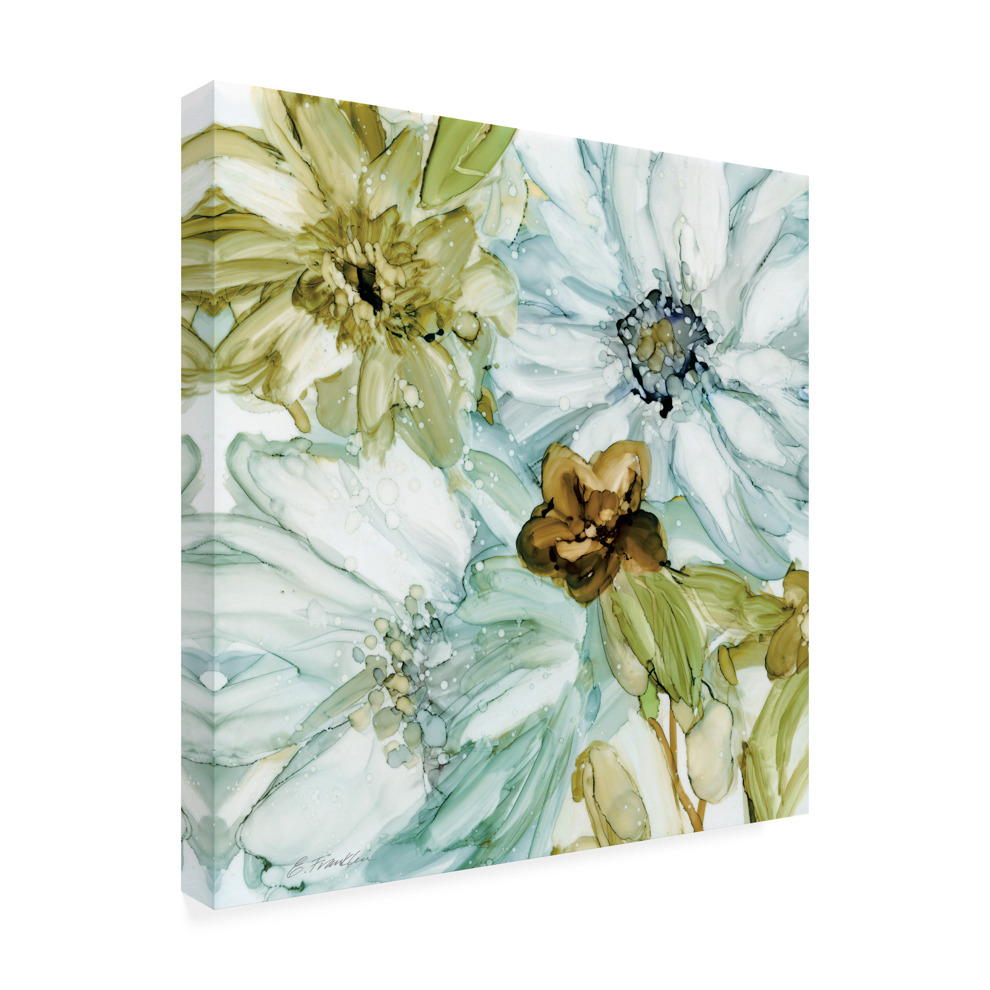Trademark Fine Art 'Sea glass Garden I' Canvas Art by Elizabeth Franklin