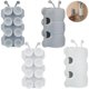 thumbnail image 1 of 4-Pack Vacuum Suction Cup Shower Head Holder, Junvaia Silicone Strong Suction & Waterproof Shower Head Holder, Bathroom Hand Shower (2 White, 2 Grey), 1 of 5