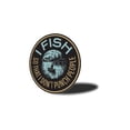 thumbnail image 4 of I Fish So That I Don't Punch People Fishing Aluminum Metal Decor Sign - 12" Round, 4 of 4
