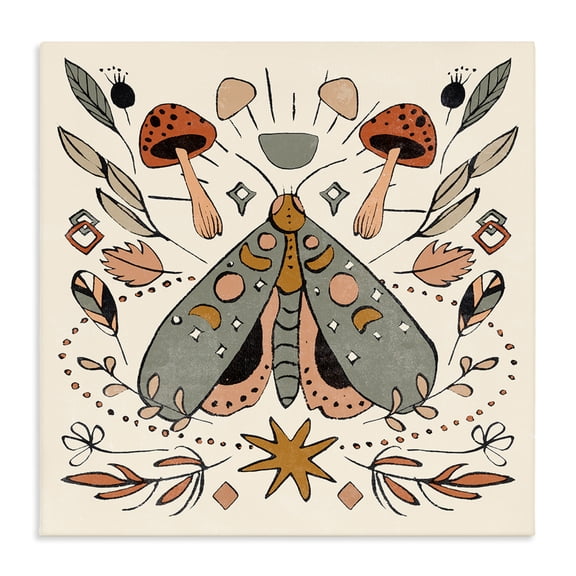 Stupell Industries Eclectic Cottagecore Botanicals Pattern Canvas Art, 24 x 24, by Melissa Wang