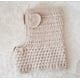 thumbnail image 4 of Gorro de punto europeo y americano, protección para los oídos de lana de oso de dibujos animados, capa para exteriores, gorro con protección para el cuello para niños (beige), 4 of 5