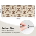 thumbnail image 5 of Beige Highland Cow Fence Pattern Kitchen Rug Mat,Kitchen Runner Rugs Non Skid Washable,Decorative Kitchen Floor Mats for Kitchen,Sink,Laundry,17"X47", 5 of 5