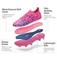 thumbnail image 3 of DREAM PAIRS Kids High-Speed Soccer Cleats with TPU Anti-Twist Plate Firm Ground Outdoor Athletic Sport Football Shoes, 3 of 9