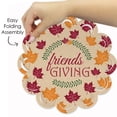 thumbnail image 5 of Big Dot of Happiness Friends Thanksgiving Feast - Friendsgiving Round Table Decorations - Paper Chargers - Place Setting For 12, 5 of 8
