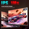 thumbnail image 3 of Viewedge Monitor de juegos curvo de 27 pulgadas 180 Hz, pantalla FHD 1080P VA 1800R Monitor de computadora de 27 pulgadas, 1 ms con FreeSync, desenfoque de movimiento bajo, monitor DP HDMI, parlantes, 3 of 5