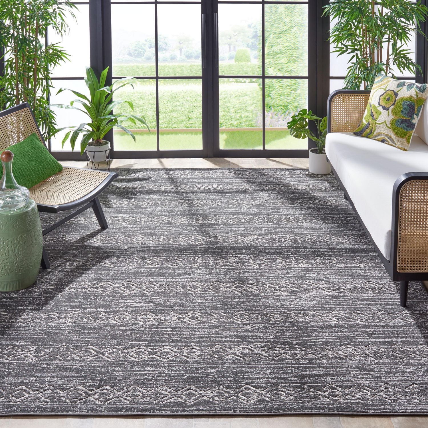 SAFAVIEH Cottage Alease Geometric Indoor/Outdoor Area Rug