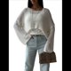 thumbnail image 3 of Suéter de Verano para Mujer, Cuello Redondo, Corta, Informal, de Punto, Tipo Pulóver L, 3 of 10