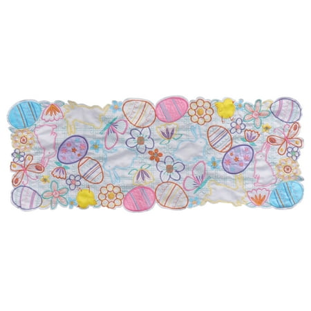

1Pc Easter Table Mat Party Placemats Rabbit Table Mat Easter Egg Place Mat