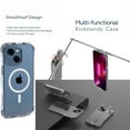 thumbnail image 2 of Dteck MagSafe Compatible Rugged Phone Case for iPhone 14 6.1 inch, Clear Magnetic Case with Kickstand Four-Corner Stent Shockproof Transparent Cover for Apple iPhone 14 2022, 2 of 5