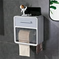 thumbnail image 3 of Boîte de Rouleau de Papier Hygiénique Boîte de Rouleau de Papier Toilette Support Mural Étanche Porte-Papier Hygiénique Sans Perçage Boîte de Rouleau de Papier Hygiénique, 3 of 5