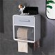 thumbnail image 2 of Bathroom Tissue Roll Box Toilet Paper Roll Box Waterproof Wall Mount Toilet Tissue Holder No Punch Bathroom Tissue Roll Box Double Layer Grey ANGGREK Otros, 2 of 5