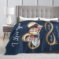 thumbnail image 3 of Personalised Anniversary Blanket with Name Gift Blanket for Valentine's Day, Birthday, Wedding Photo Blanket for Couples (1 Photo/Date), 3 of 6