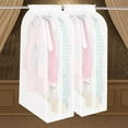thumbnail image 4 of Breathable Dust Cover Wardrobe Storage Bags Hanging Garment Bag Lightweight Clear Full Zipper Suit Bags for Closet Clothes, 4 of 5