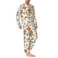 thumbnail image 2 of Sikiie Mushrooms Mens Pajama Set, Soft Warm Long Sleeve Sleepwear, Cozy Button-Down Pjs for Men-Large, 2 of 7