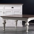 thumbnail image 3 of Indoor Furniture Square Coffee Table - White & Brown, 3 of 8