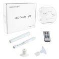 thumbnail image 5 of 10pcs Remote Controlled Flameless Taper Candles with Automatic Timer and Suction Cups, Flickering Battery LED Candles for Year-Round Home Decor, Christmas Wedding Centerpiece, 5 of 7
