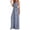 *Gray, variant on Women's Plaid Print Sleeveless Jumpsuit,Spaghetti Strap Wide Leg Romper with Elastic Waist,Casual Summer Jumpsuit Red,Women's Plus M