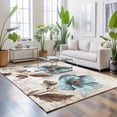 8x10 Area Rugs for Living Room, Spring Floral Non-Slip Area Rugs for ...
