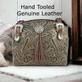 thumbnail image 2 of American West Women's Handbag Genuine Leather Tote Hand Tooled Stylish Every Day Purse, 2 of 7
