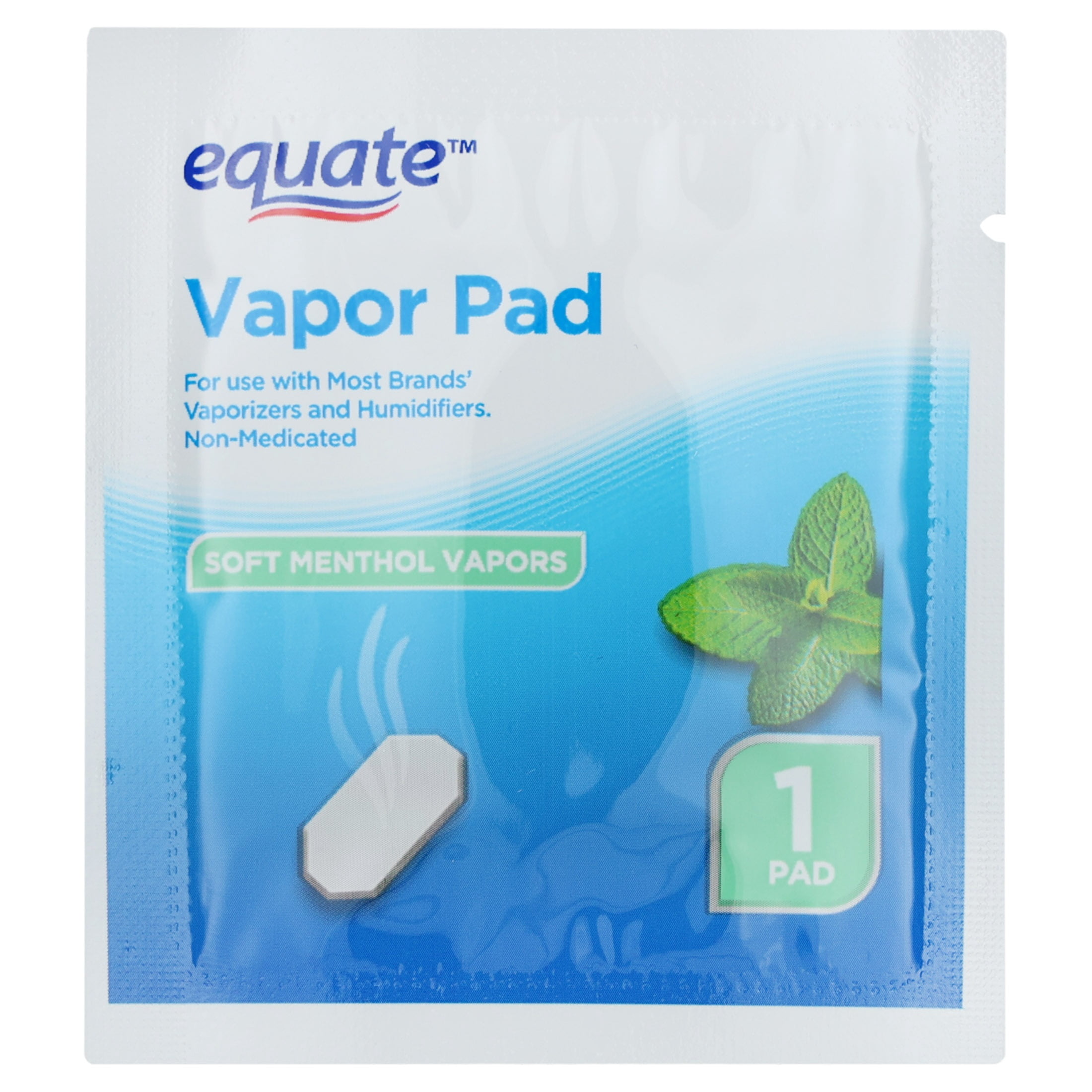 Equate Soft Menthol Vapor Pads, 12 Count