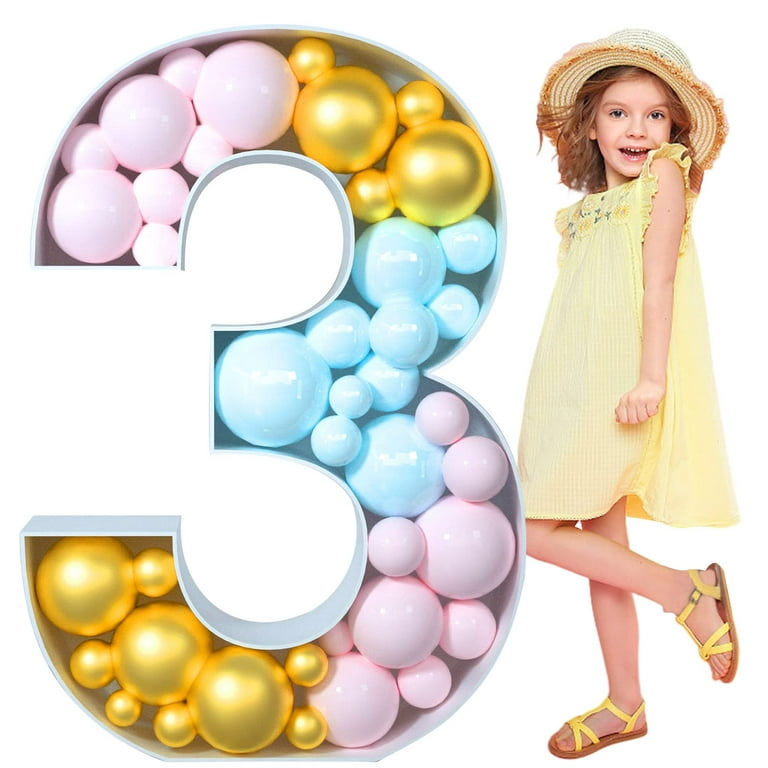 Mosaic Numbers for Balloons, 4FT Marquee Number, Light Up Mosaic Balloon  Frame, Large Giant Cardboard Numbers, Number Balloon 8 for Birthday Decor  Anniversary Decorations, Balloon Arch Kit 