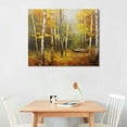 thumbnail image 2 of Nawypu  Trees Forest Landscape Painting With Frame Canvas Wall Art Modern Colorful Bold Colors Print Artwork for Bedroom Bathroom Wall Decor, 2 of 4