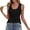 Black, variant on Tiqkatyck Tank Top for Women's New Vacation Slim Fit Short Square Neck Hollowed Out Solid Color Vest Outside Knit Top Sleeveless Crochet Tunic Tops Summer Tops for Women Army Green L