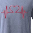 thumbnail image 5 of DPTALR T-shirt Imprimé Cardiogramme Amour à Manches Courtes Décontracté pour la Saint-Valentin, 5 of 5