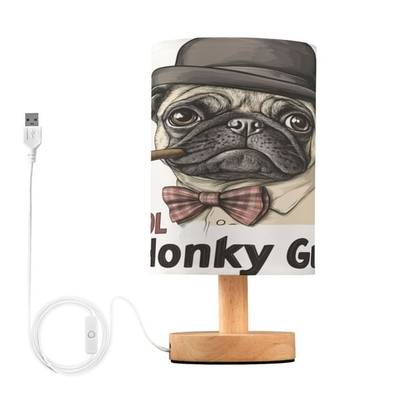 BZSMCE Lamp Modern Midjourney_ffyy3_a_pug_dog_wearing_a_bow_tie_and_hat_smoking_a_cigar_with__1c3d9922-8055-455f-82d7-2 Creative Patter Night Light