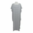 thumbnail image 2 of Robe d'Été Rayé une Épaule Vêtements Robe d'Été Irrégulière Sexy une Robe de Femme, Blanc, XL, 2 of 6