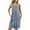 Light Blue#, variant on Fmbrln Summer Dress for Women Crew Neck Sleeveless Pleated Gradient Sundress Holiday Beach Dress with Pockets