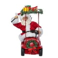 thumbnail image 2 of Kurt S. Adler 11.25 in. Fabriche Santa Driving Golf Cart, 2 of 4