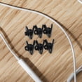 thumbnail image 4 of OUNONA Black Plastic Headphone Cord Clips Universal Compatibility Anti-Loss 100Pcs, 4 of 8