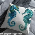 thumbnail image 3 of Seahorse Fabric by The Yard,Marine Organism Upholstery Fabric for Chairs,Sea Animal Decorative Fabric for Quilting Sewing,Green Blue Coastal Indoor Outdoor Fabric,2 Yards,Green Blue, 3 of 5