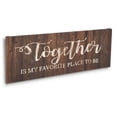 thumbnail image 4 of Inkdotpot Stretched Canvas Quotes Wall Art Decor, Together Is My Favorite Place To Be Wall Decor- 6 x 17 Rustic Wall Art Sign- Farmhouse Decor Faux Plaque Sign, 4 of 8