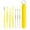 Yellow, variant on Ear Pick Set 7-Piece, Black, 1 Setinnovative Spring Ear Wax Cleaner Tool Set,Stainless Steel Ear Cleansing Tool,Ear Curette Earwax Removal Kit with Storage Box, Easter Mother'S Day Makeup Organizers