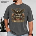 thumbnail image 2 of America 250 Eagle Crest T-Shirt God Bless America 1776-2026 Patriotic Anniversary Graphic Tee, 2 of 5