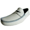 Donald J. Pliner Mens Vinisp-54 Slip-on Loafer Shoe, White, US 7.5