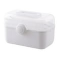 thumbnail image 2 of Transemion Boîte de Rangement Portable et Légère Organisateur en PP Grande Capacité Blanc Grand 1 Ensemble, 2 of 6
