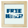 thumbnail image 1 of Muscle Exercise Hug Art Deco Fashion Square Picture Frame Wall Tabletop Display, 1 of 3