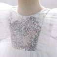 thumbnail image 5 of GYRATEDREAM Girls Dresses Sequin Mesh Tull Flower Girls Party Dress Bridesmaid Ball Gown Wedding Pageant Evening Gown, Size 1-2 Years, 5 of 9